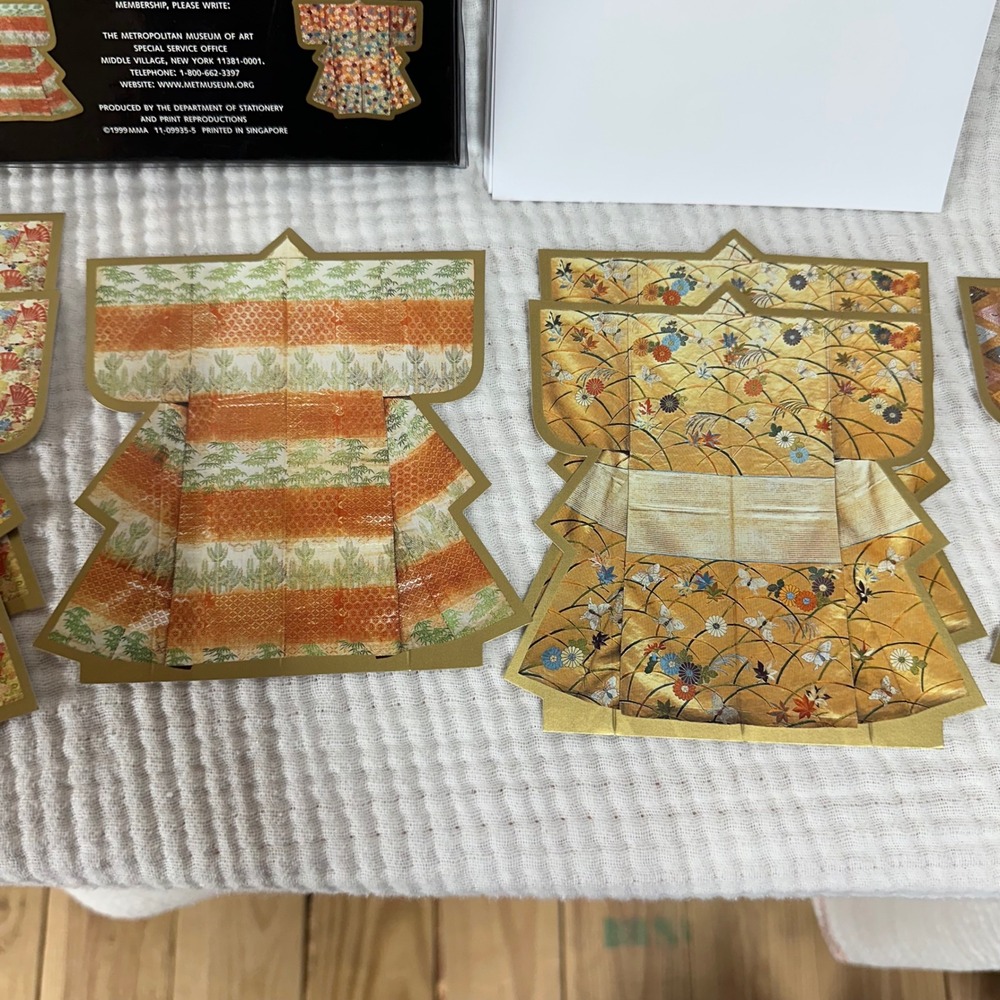 VTG Metropolitan Museum Of Art Japanese Robes 7 Stationary Cards and 7 Envelopes - Picture 4 of 8